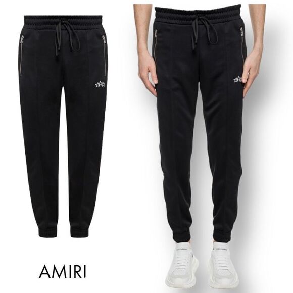 AMIRI
EMBROIDERED JOGGER PANTS sz 29 Black MSRP $865 - Picture 1 of 12